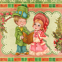 Christmas Carols - Digital Stamp - Click Image to Close