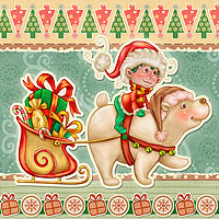 Christmas Elf - Digital Stamp - Click Image to Close