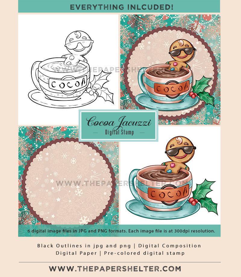 Cocoa Jacuzzi - Digital Stamp