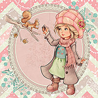 Cozy Winter Wishes - Digital Stamp - Click Image to Close