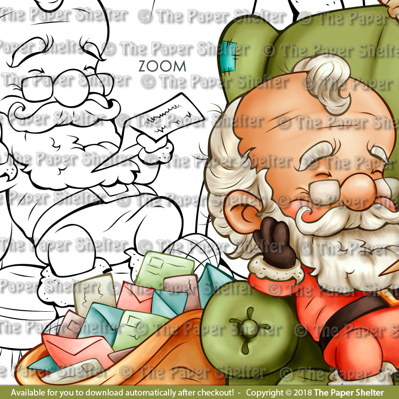 Dear Santa... - Digital Stamp