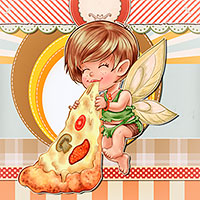 Everyone likes Pizza! - Digital Stamp