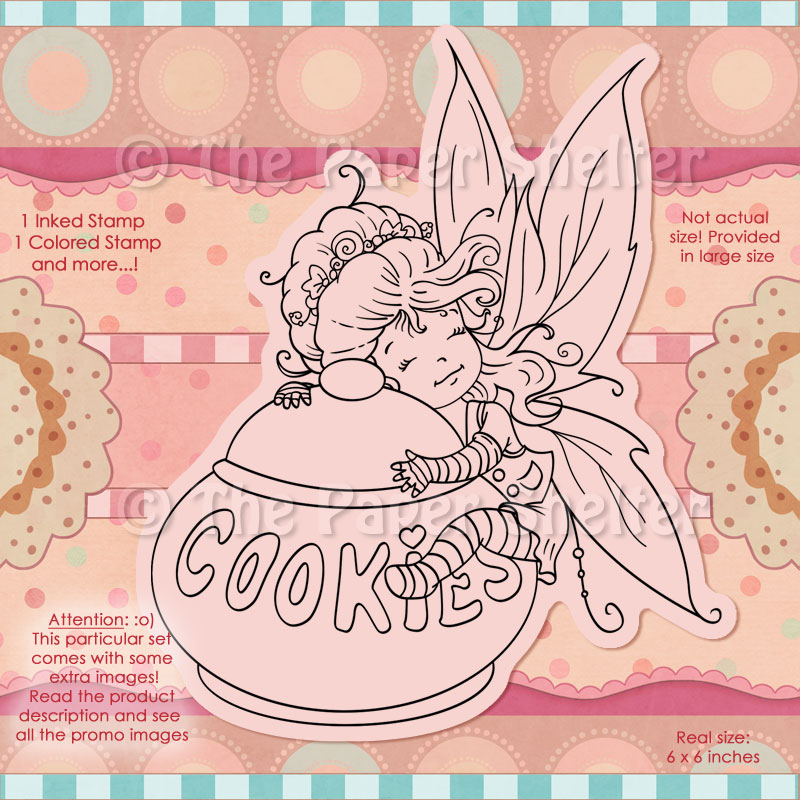 The Fairy of the Cookies - Digital Stamp