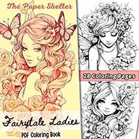 Fairytale Ladies - Digital Coloring Book