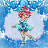 Fantasy on Ice - Digital Stamp