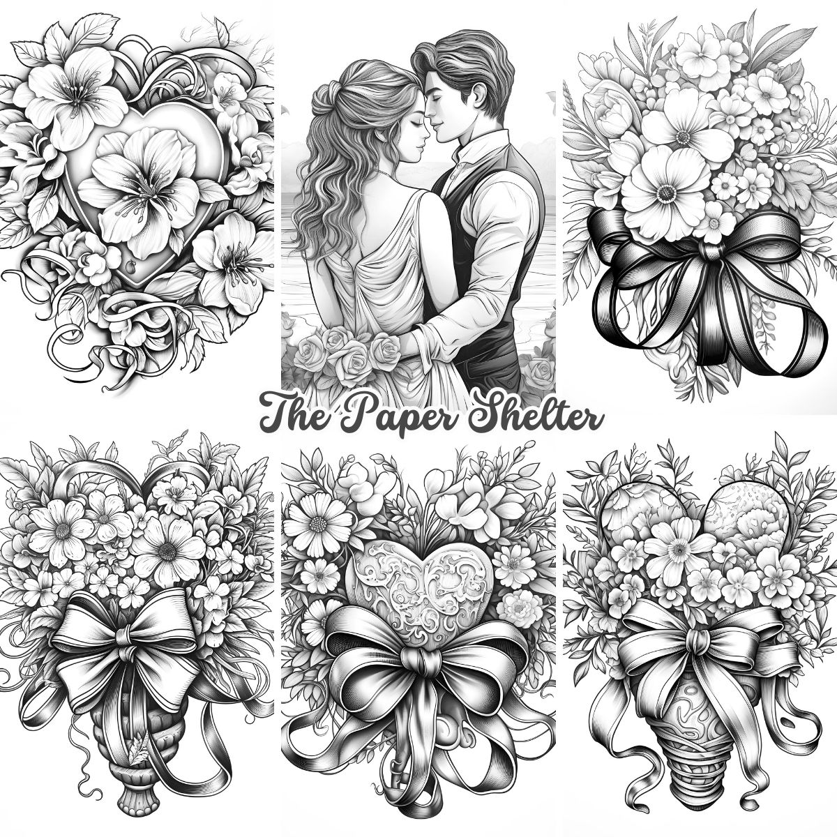 For Valentine - Digital Coloring Book