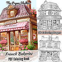 French Bakeries - Digital Coloring Book