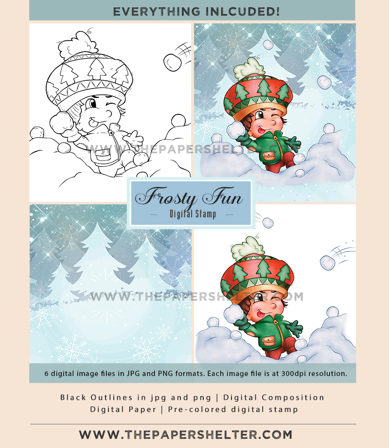 Frosty Fun - Digital Stamp - Click Image to Close