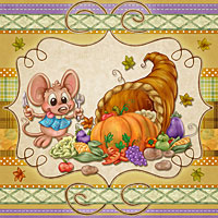 Funny Cornucopia - Digital Stamp