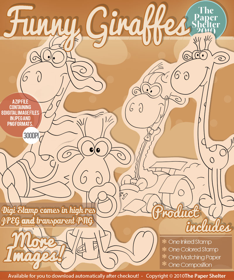 Funny Giraffes - Click Image to Close