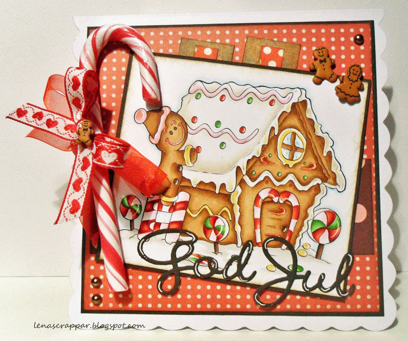 Gingerbread House - Digital Stamp - Click Image to Close