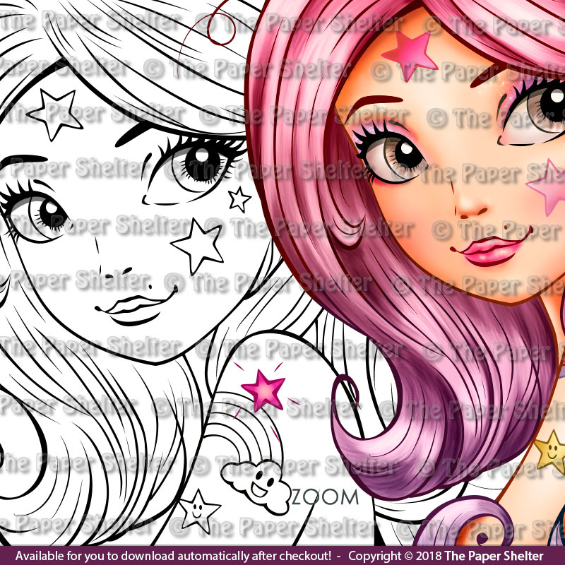 Glittery And Sparkling - Digital Stamp - Click Image to Close