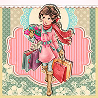 Holiday Shopping - Digital Stamp
