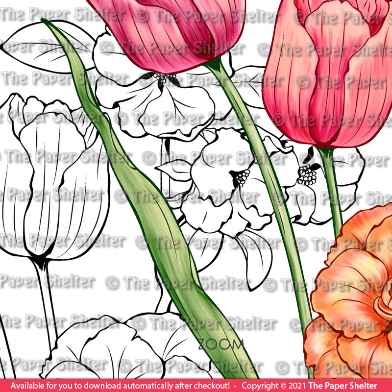 In Bloom - Digital Stamp - Click Image to Close