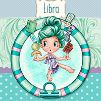 Libra - Digital Stamp