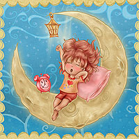 Lullaby Moon - Digital Stamp