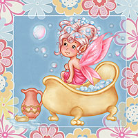 Magic Bubble Bath - Digital Stamp - Click Image to Close