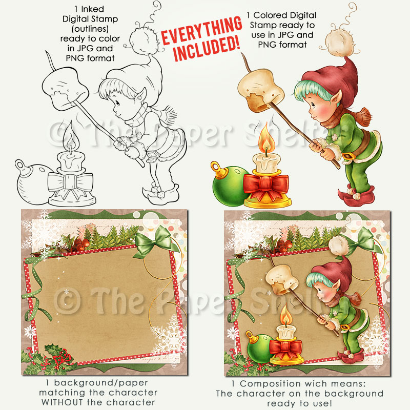 A Marshmallow For The Christmas Elf - Click Image to Close