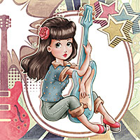 Melody - Digital Stamp - Click Image to Close