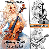 Melody Muses - Digital Coloring Book