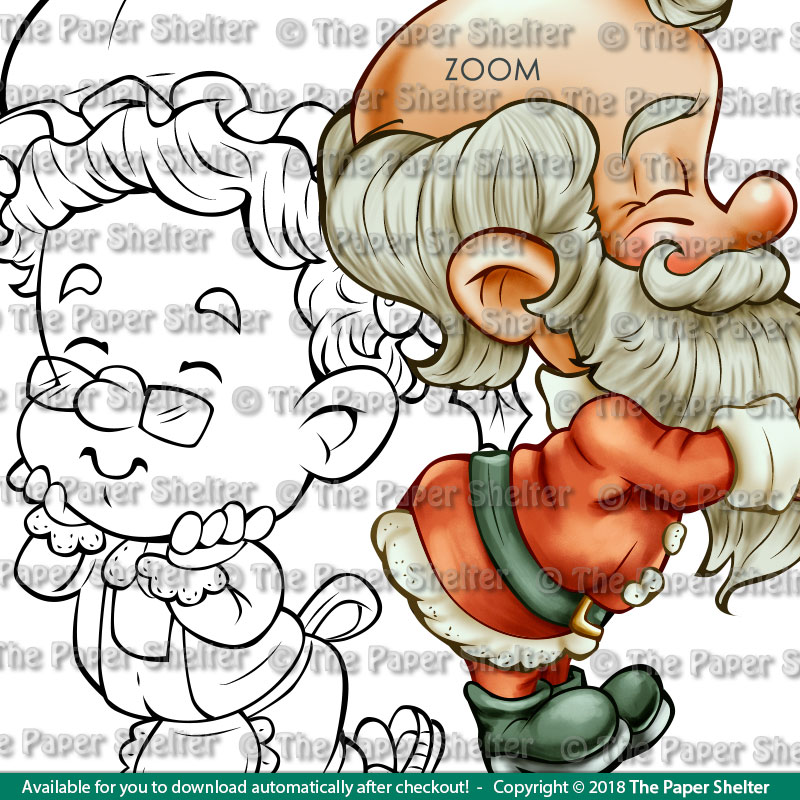 Merry Christmas My Dear - Digital Stamp - Click Image to Close