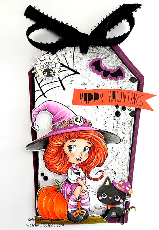 My Adorable Little Witch - Digital Stamp - Click Image to Close