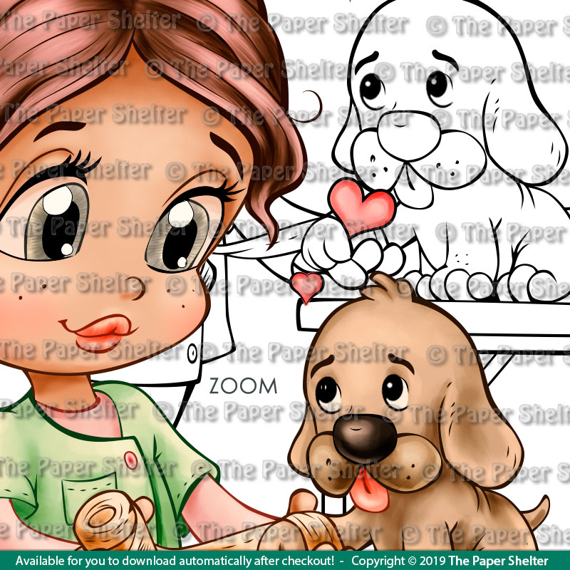 My Favorite Vet/Pet - Digital Stamp - Click Image to Close