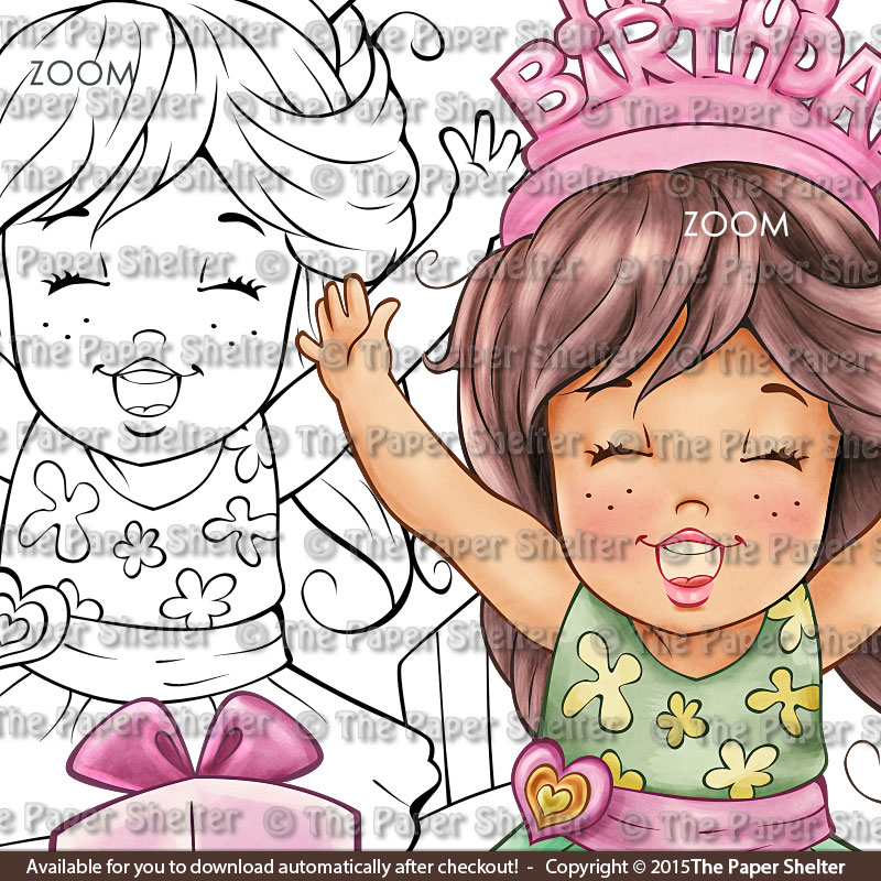 Happy Birthday - Digital Stamp