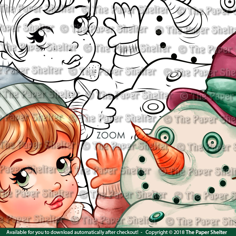 My Snowman - Digital Stamp - Click Image to Close