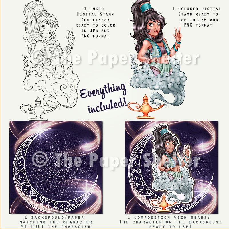 Three Wishes fos KaC - Digital Stamp