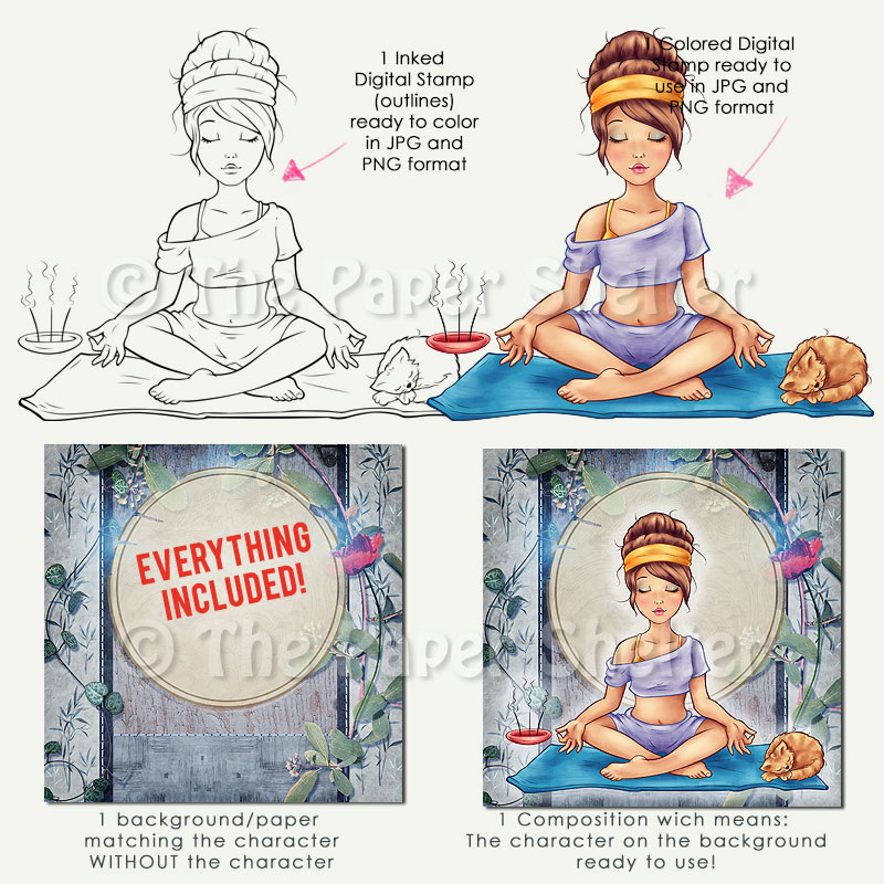 Namaste - Digital Stamp