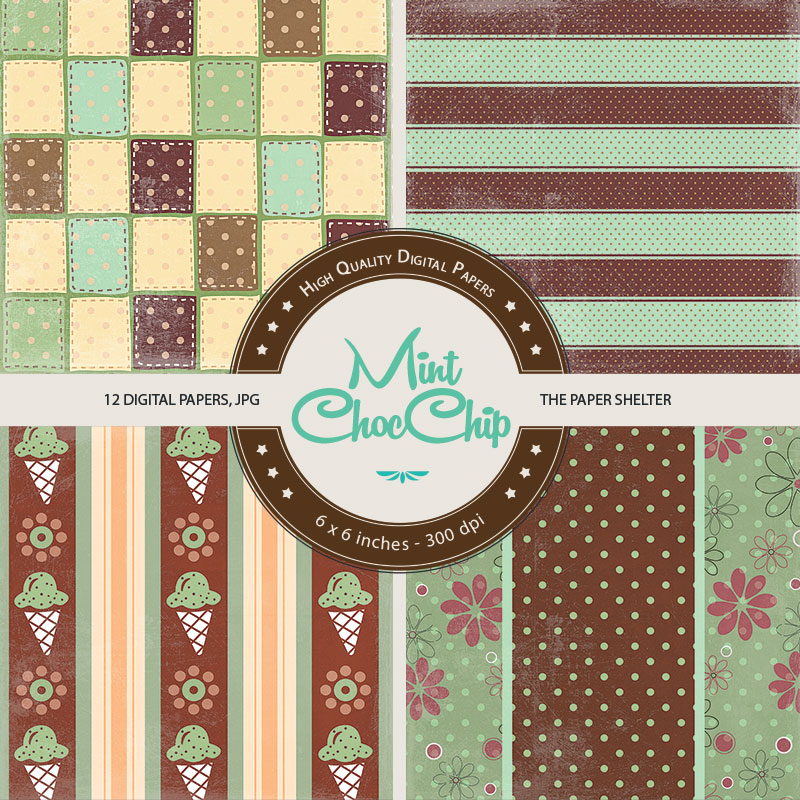 MintChocChip - Paper Pack - Click Image to Close