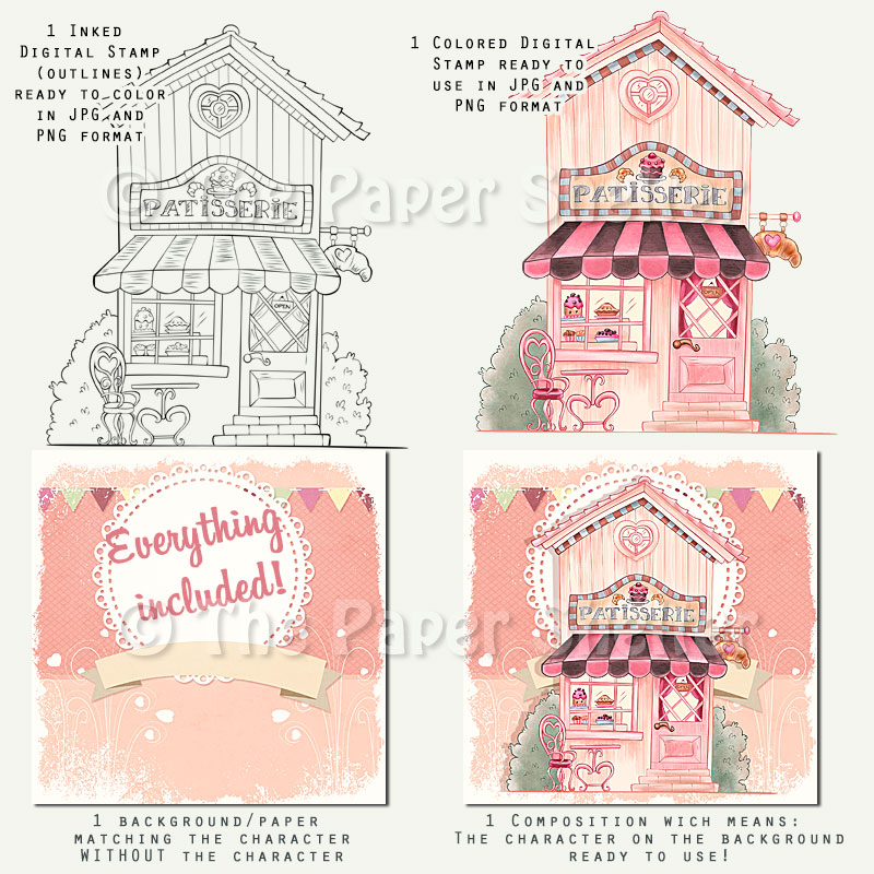 Patisserie - Digital Stamp - Click Image to Close