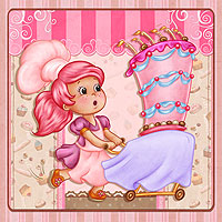 Patissier In Distress - Digital Stamp - Click Image to Close