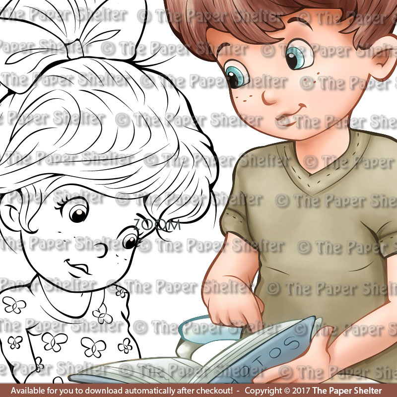 Pictures of my Lil' sister - Digital Stamp - Click Image to Close