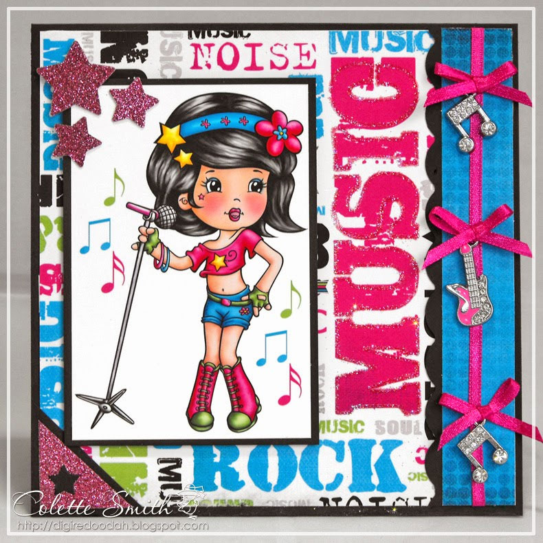 Pop Star - Digital Stamp - Click Image to Close