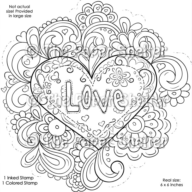 Fancy Psychedelic Love - Digital Stamp - Click Image to Close