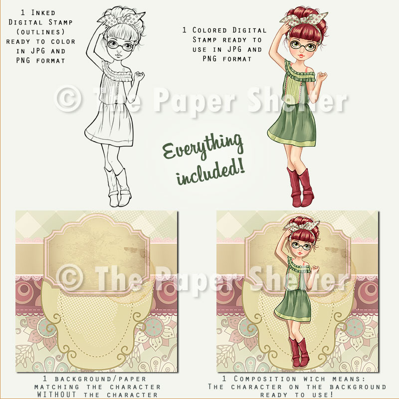 Rosie - Digital Stamp - Click Image to Close