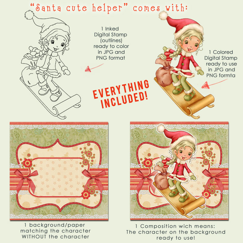 Santa Cute Helper - Click Image to Close