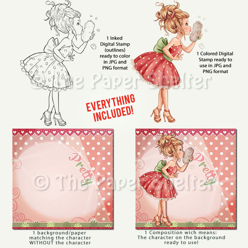 She's Charming - Digital Stamp - Click Image to Close