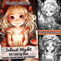 Silent Night - Digital Coloring Book
