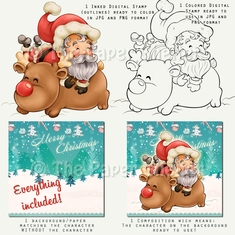 So Comfy and so Fluffy! - Digital Stamp - Click Image to Close