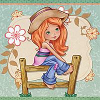 Sophie in the country - Digital Stamp - Click Image to Close