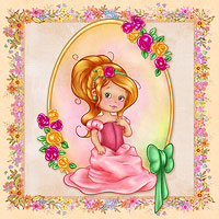 Spring Princess - Digital Stamp - Click Image to Close