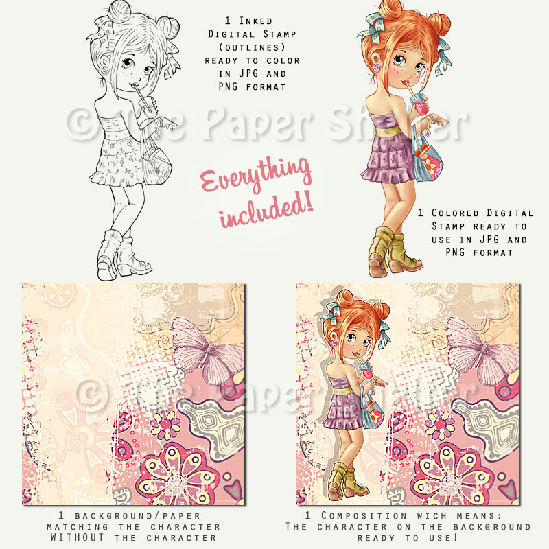 Spring Style - Digital Stamp - Click Image to Close