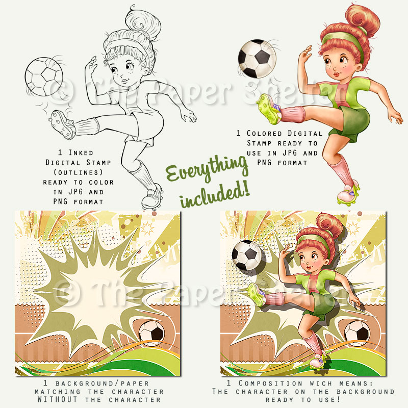 The Best Soccer Player - Digital Stamp - Click Image to Close