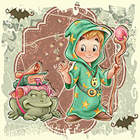 The Cutest Wizard - Digital Stamp - Click Image to Close