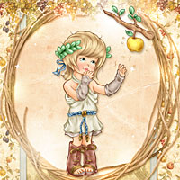 The Golden Apple - DIgital Stamp