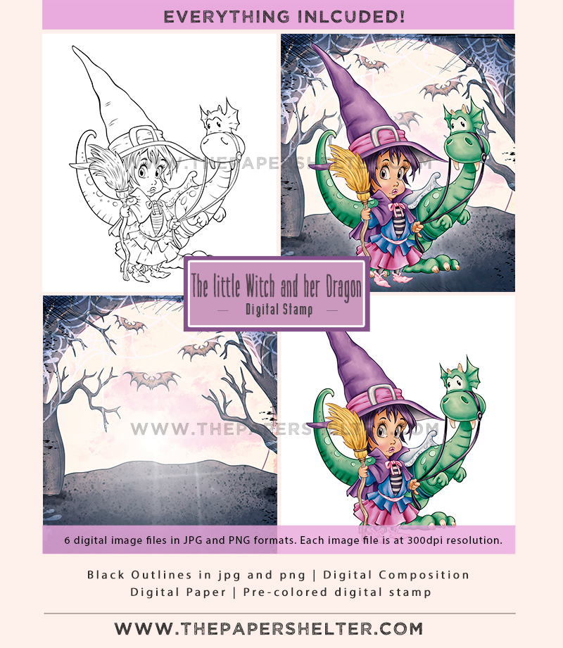 The little Witch and her Dragon - Click Image to Close