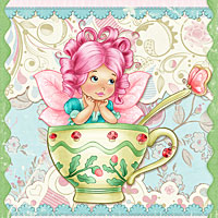 There's a Fairy in my Tea! - Digital Stamp
